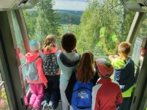 Дети на природе в летнем лагере Metsämäki Lomat в Финляндии